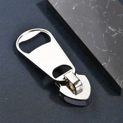 Large Zipper Beer Opener Creative Personality Zinc Alloy Metal Magnetic Sticker Magnet Beer Opener