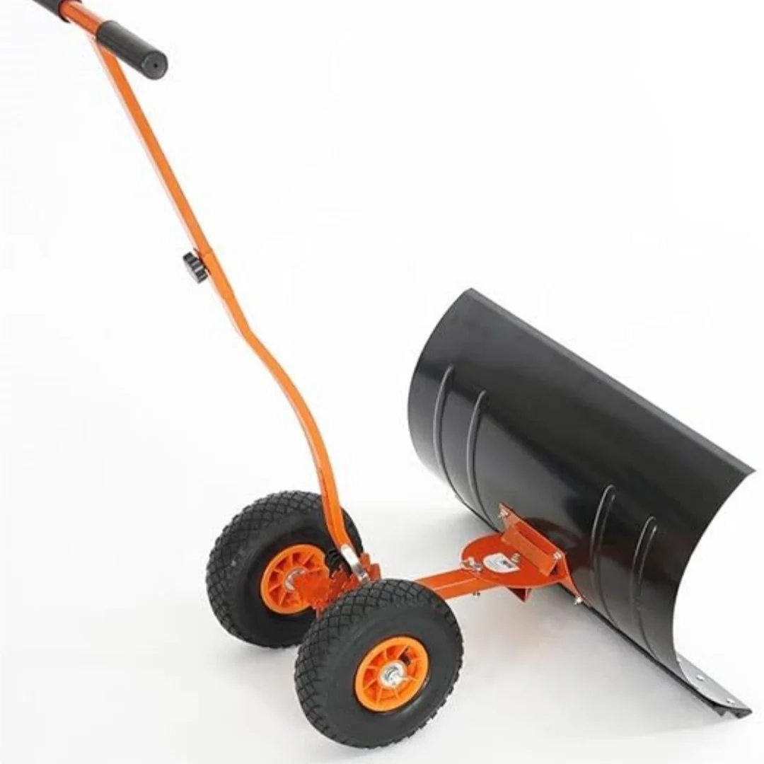 Fuxtec Snow Shovel on Wheels FX-SS740 Height Adjustable-Comfortable Snow Clearing, Snow Shovel