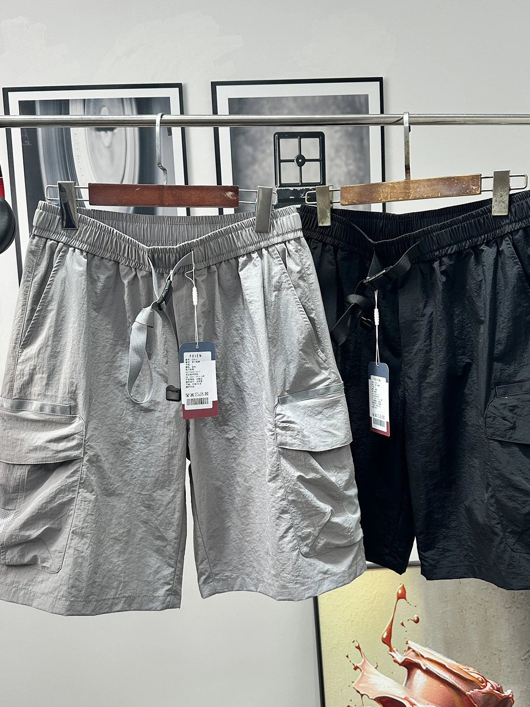 

Легкая уличная мужская повседневная рабочая одежда, прямые дышащие летние модные брюки свободного покроя