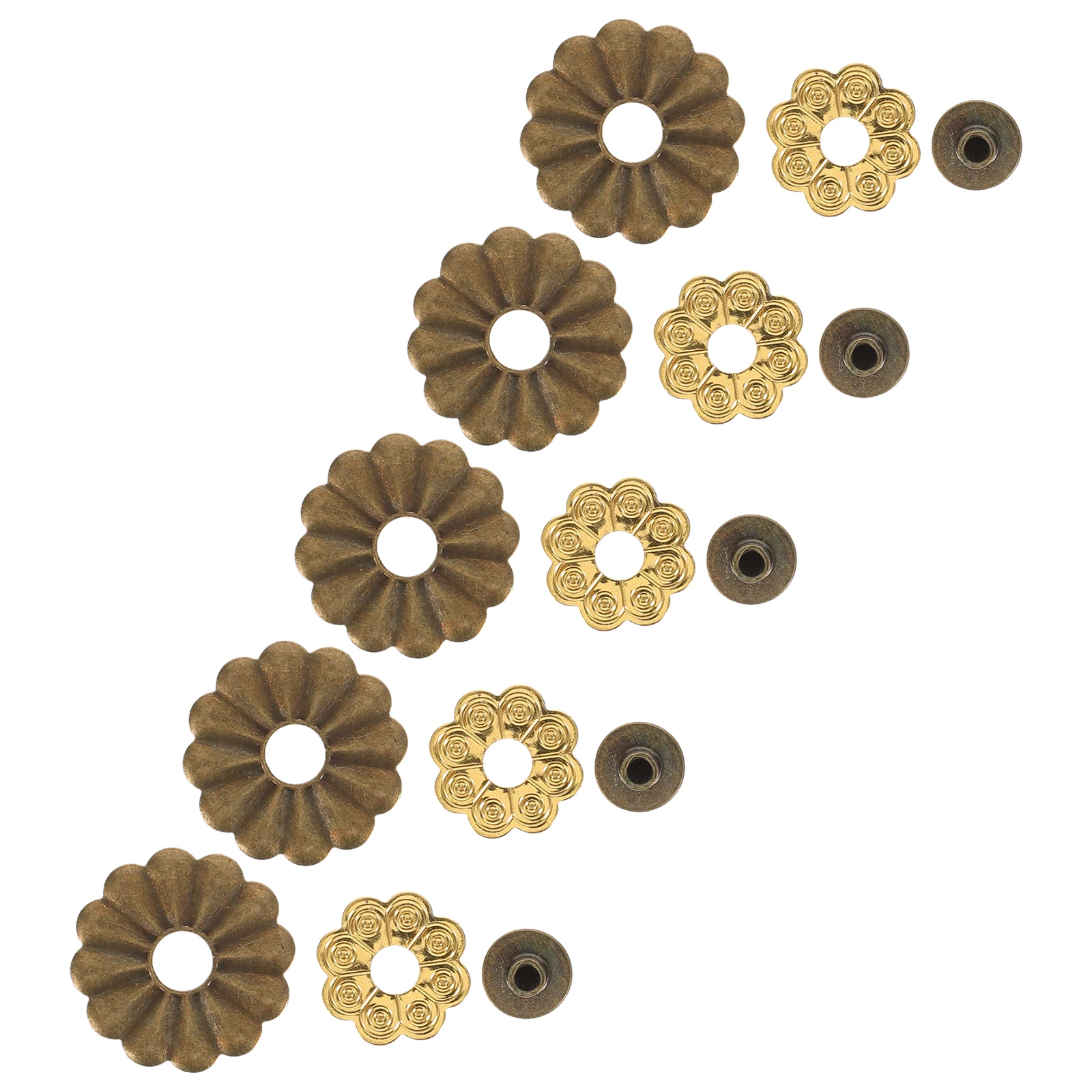 

5 Sets Fan Dance Waist Accessories Folding Repair Rivet Screw Bamboo Shaft Accessory