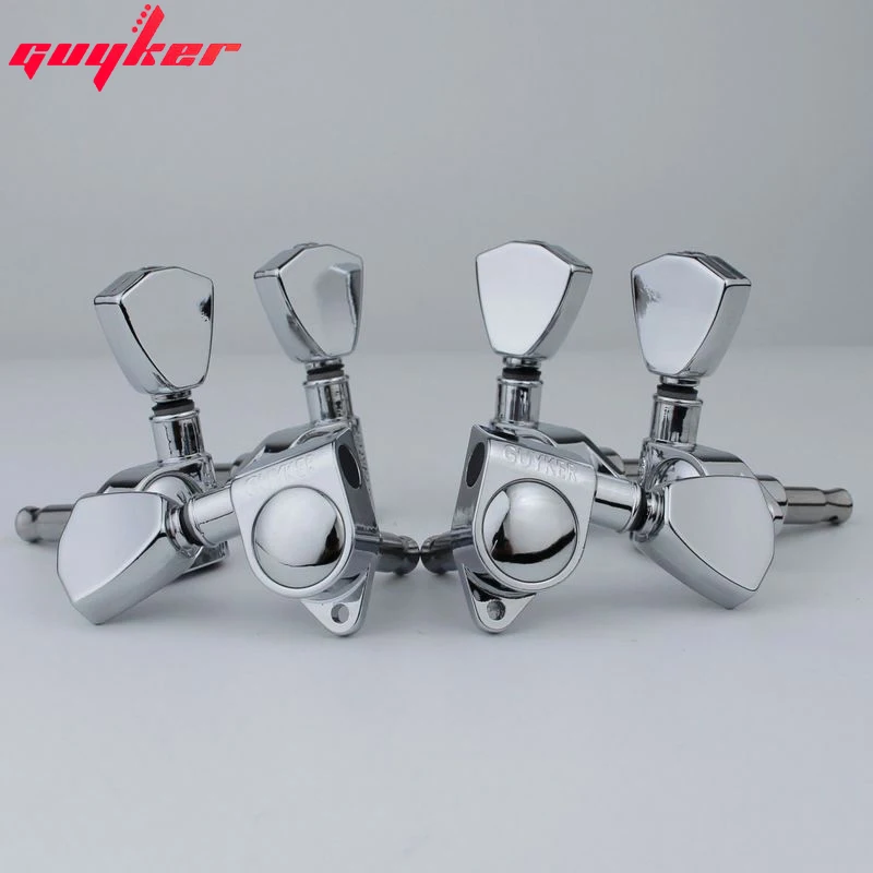 1 Set GUYKER 3R3L Guitar Machine Heads Tuners Trapezium Button