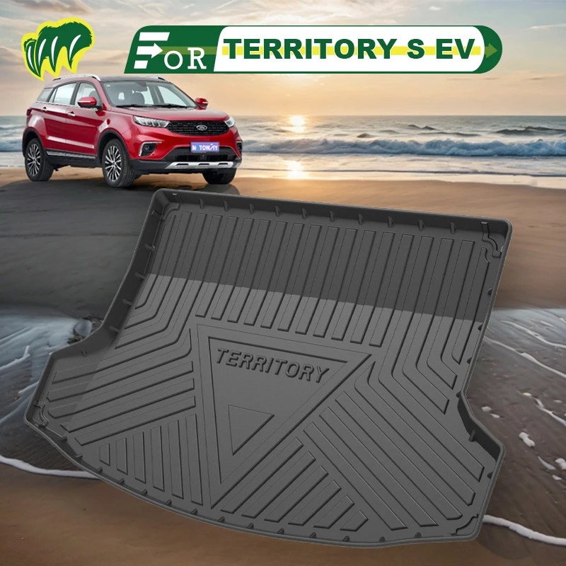 

For Ford TERRITORY s ev 2020 2019-2021 Custom Fit Car Trunk Mat All Season Cargo Mat 3D Shaped Laser Measured Trunk Liners