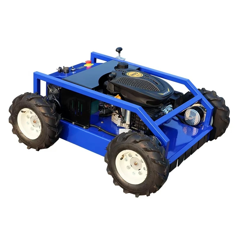 جزازة العشب ذات العجلات التي يتم التحكم فيها عن بعد مع جزازة العشب اللاسلكية بأربعة أشواط مناسبة لمنحدرات العشب والمجال الرياضية. #5