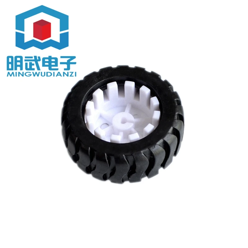 D-axis Rubber Tire Robot Accessories 43MM Tracking Car Model Wheel With N20 Gear Motor