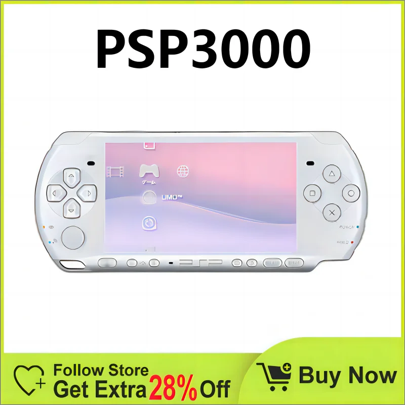 Original PSP1000 game console 32GB 64GB 128GB memory card includes free games, pre installed games, and ready to play/Rich color