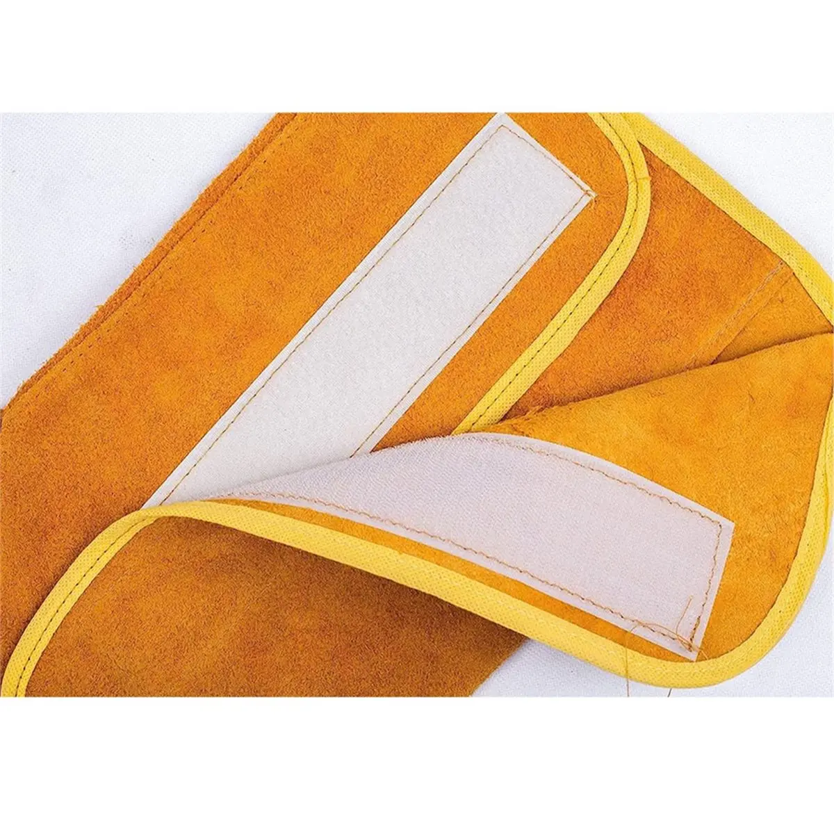 Espuelas de soldadura de cuero, cubiertas para botas de soldadura contra incendios, cubiertas protectoras para pies para soldador de calor y abrasión