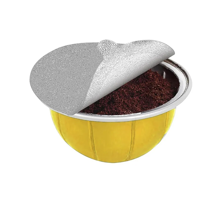 

AT29-Aluminum Foils Lids Seals - Reuse Capsules Coffee Pods 360Pcs, For Vertuoline Vertuo Reuse Coffee Pods Cover Seals 62Mm