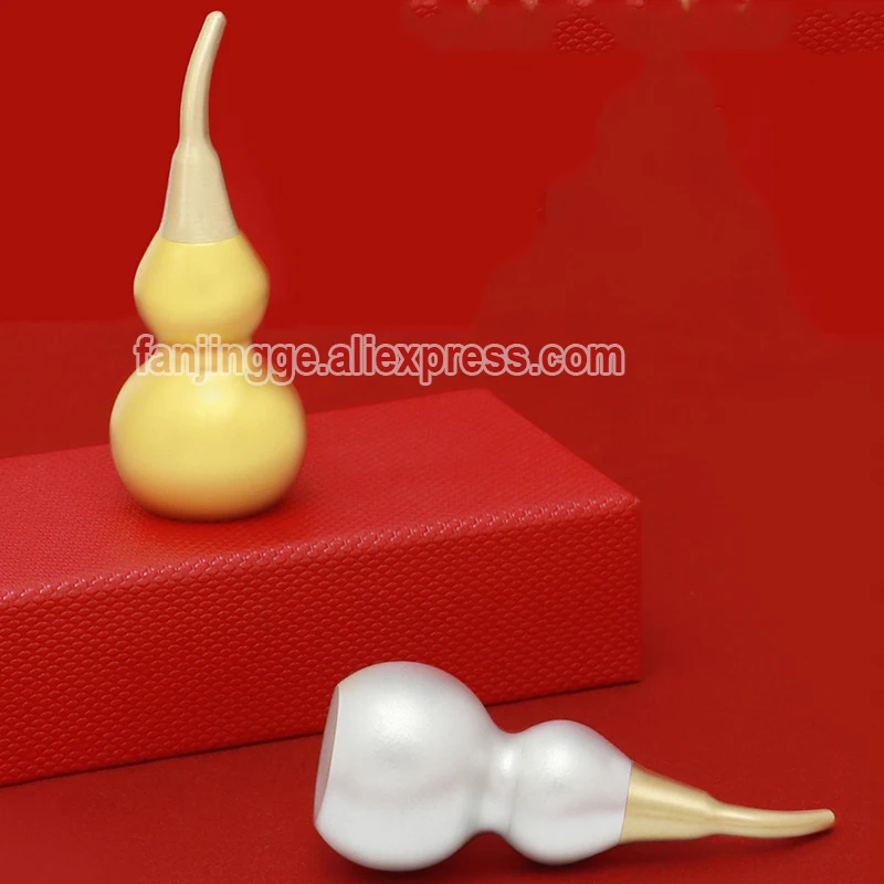 Small Gourd Pendant Car Jewelry Open Hollow Five Element Wu Lou Hu Lu Feng Shui Ornament Copper Aluminum metal Home Decoration