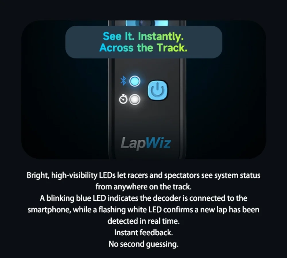 SKYRC LapWiz Professioneller IR RC Lap-Timer mit Multi-Car-ID-Management, Screen-Cast, Sprachansage und OTA-Upgrade für Mini-Z 1/10 RC-Rennen – Detail 7