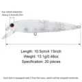 10.5cm 13.1g 20pcs