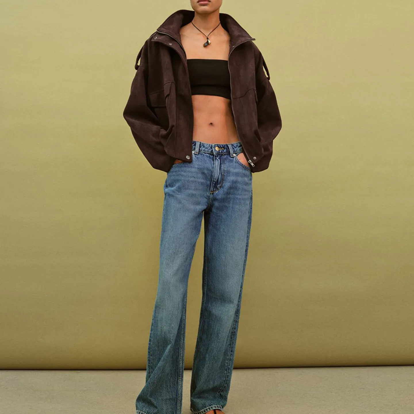 Summer 2026 Women's Fashion Personality Match Quality Belted Outerwear Long Sleeve Standard Fit ZADATA Brand Short Coat