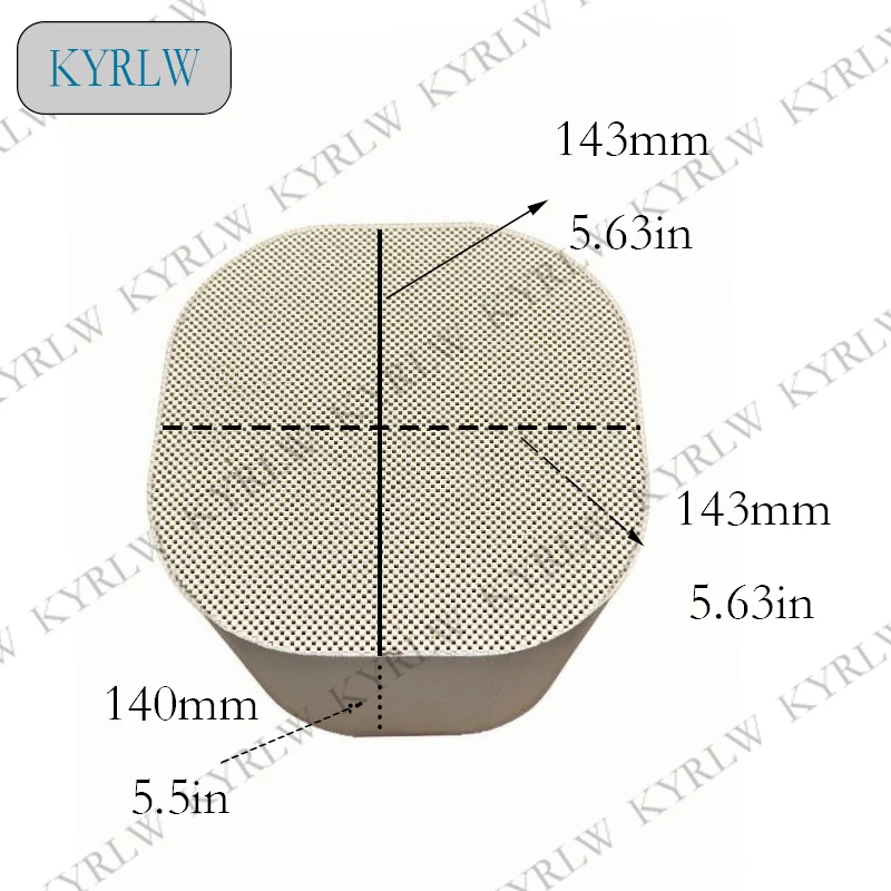 Exhaust System Cordierite Dpf Particulate Filter 143*143*140mm Ceramic Dpf Diesel Improved Diesel Emission Control