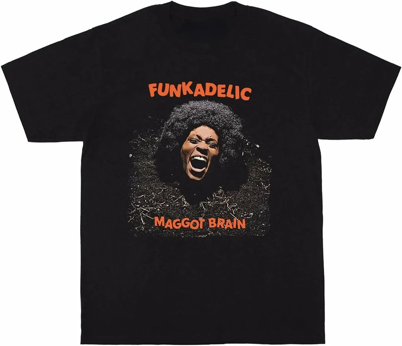 Funkadelic Maggot Brain Men's and Women's T-Shirt Breathable Short Sleeve Shirt Popular Fashion