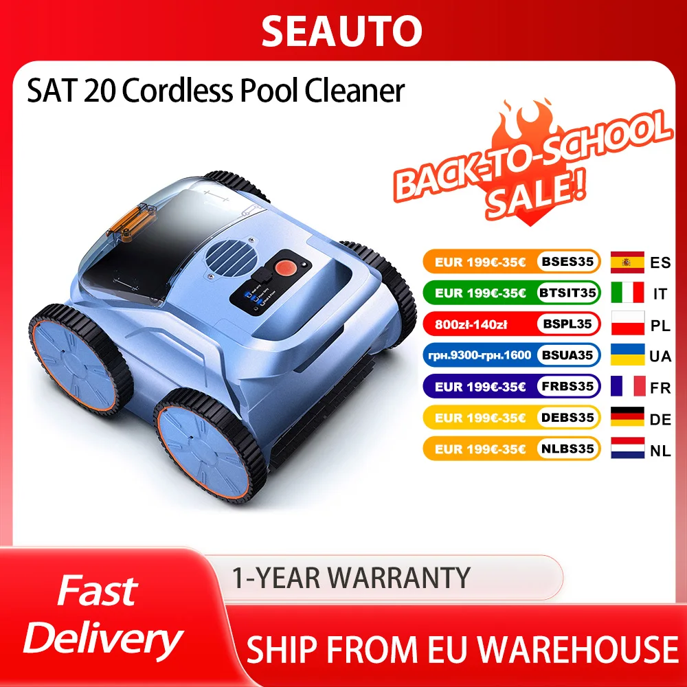 SEAUTO SAT 20 Cordless Robotic Pool Cleaner: A Comprehensive Review and User Guide