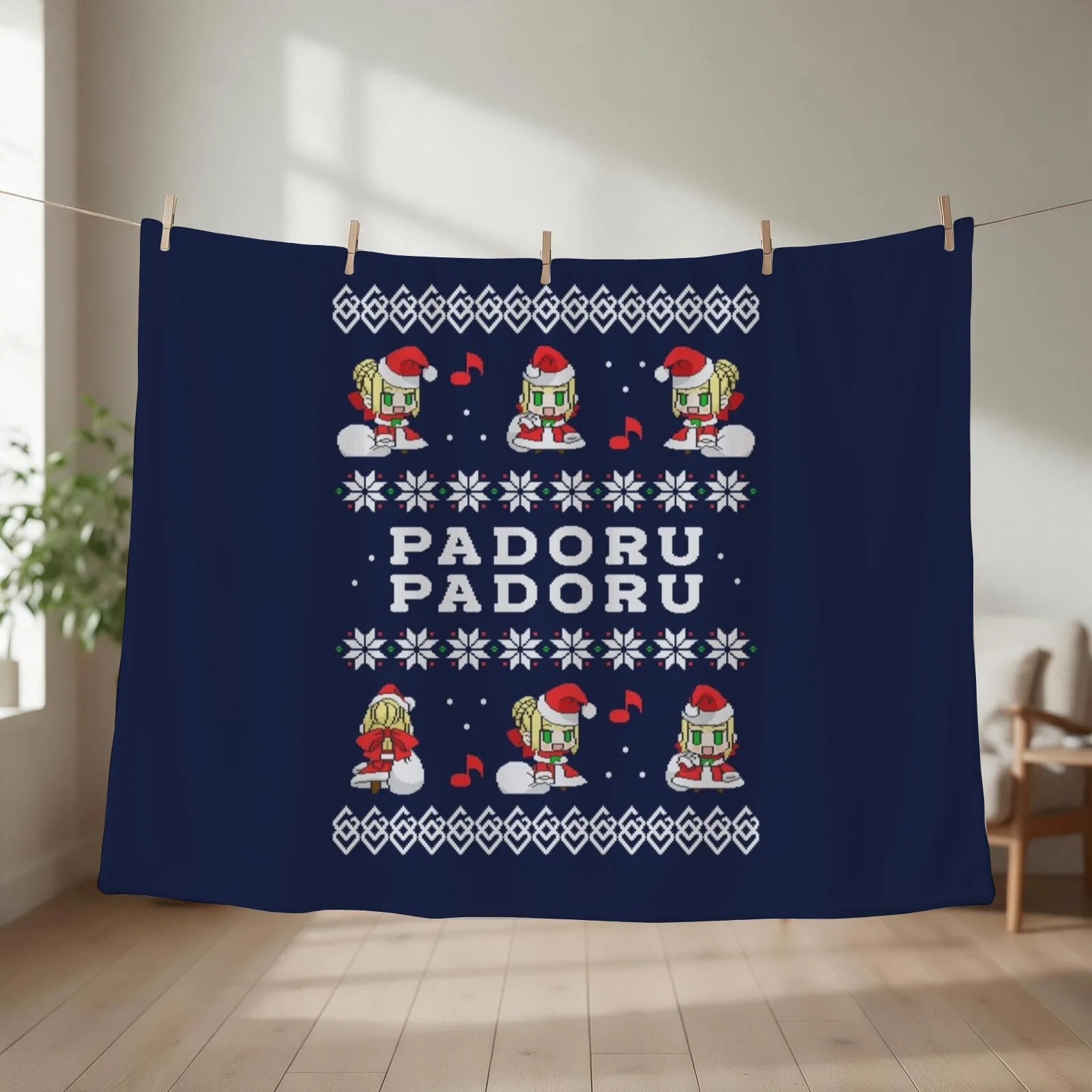 PADORU PADORU Throw Blanket couch cozy soft plush fuzzy picnic outdoor blanket