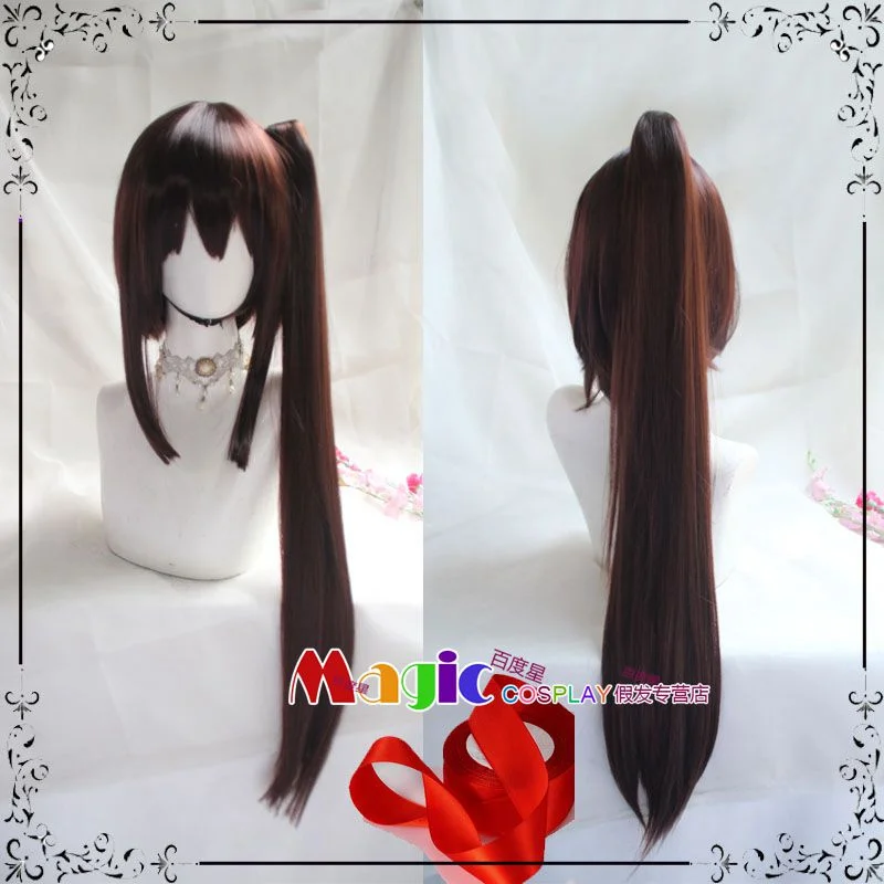 

Hell Paradise Jigokuraku Yuzuriha Cosplay Wig 60cm Dark Brown Heat-resistant Synthetic Hair Halloween Party