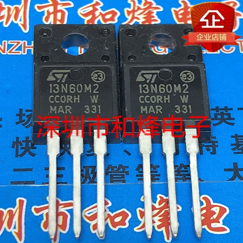 5PCS-10PCS 13N60M2 STF13N60M2 TO-220F 650V 11A   ORIGINAL ON STOCK