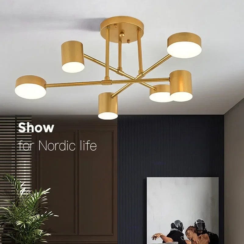 Plafonnier LED au Design Moderne et Créatif, Luminaire Décoratif d'Nik, Idéal pour un Salon, une Chambre à Coucher, un Restaurant ou un Hall