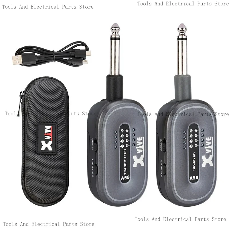 Xvive A58 Electric Guitar Wireless Transmitter Receiver Instrument Bass Connection Wire Wi-Nd Pipe Keyboard Audio