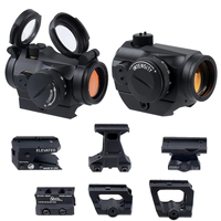Tactical T01 T02 2MOA Red Dot Sight 1x22mm Reflex Sight Optics Red Dot T01 T02 Scope With 1.54/1.81/1.93/2.4 Riser Mount