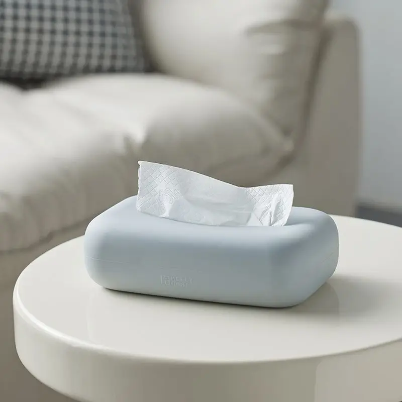 Simple Creative Silicone Tissue Box For Living Room Desktop Decoration Bedroom Paper Storage Box