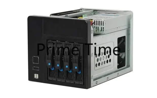 4-bay NAS storage desktop office computer server ITX interstellar snail hot swappable chassis