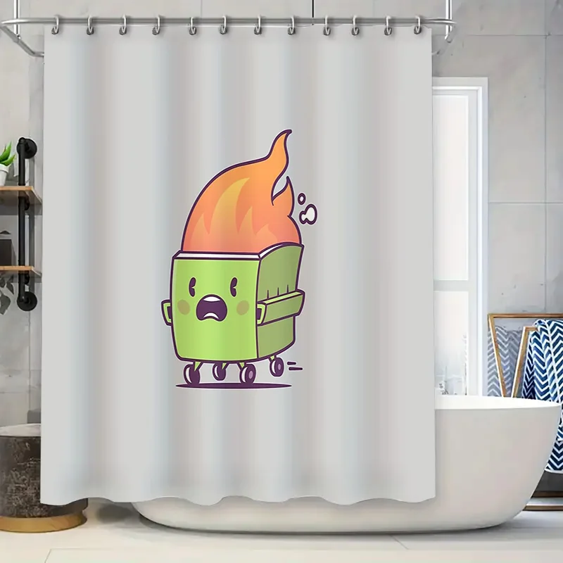 

Anime Shower Curtain Japanese Otaku Decor Bathroom Set Waterproof Manga Print Backdrop Home Decoration Unique Gift Trendy