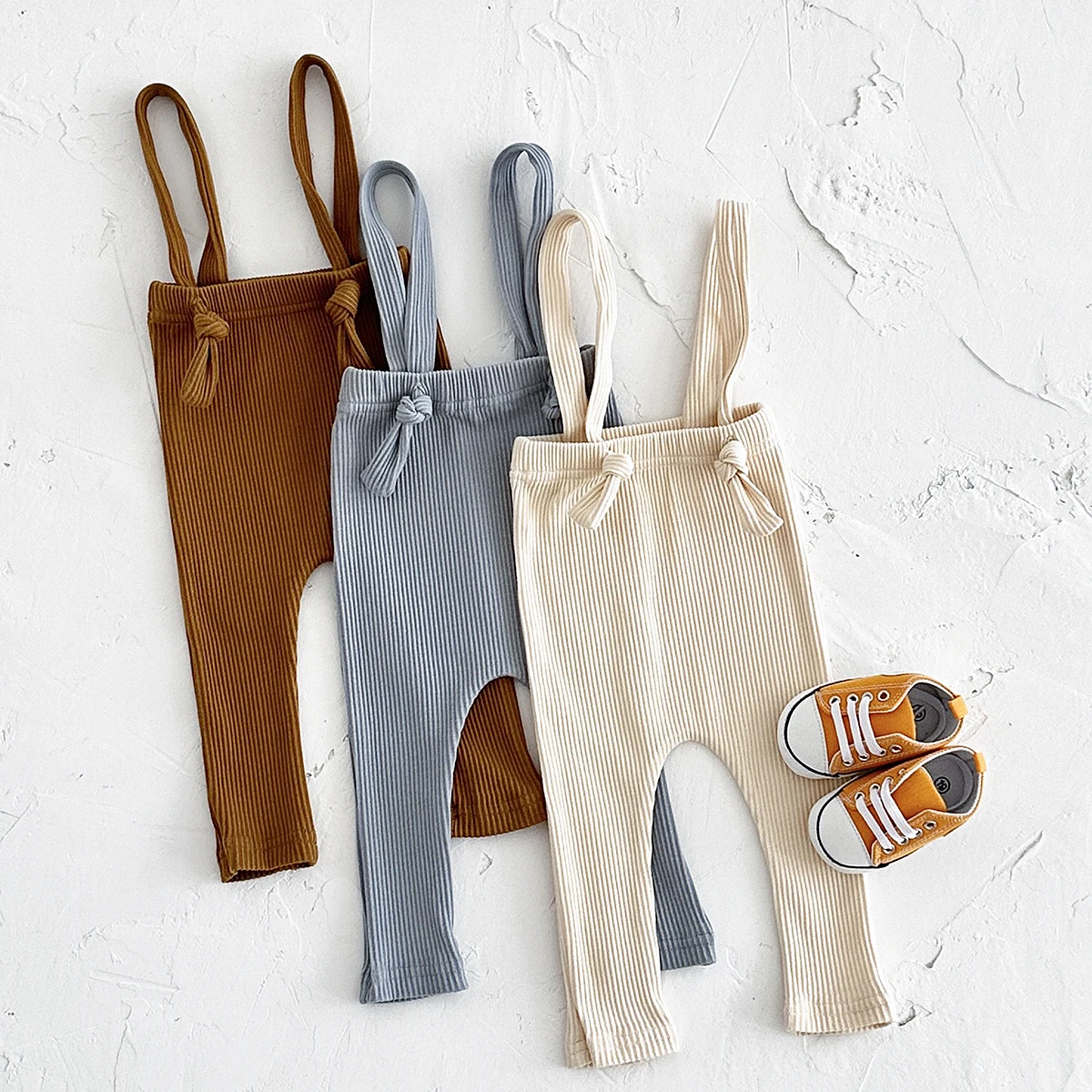 100%Cotton Elasticity Pants Newborn Girls Boys Pp Pants Baby Strap Overalls Toddler Baby Pants Clothes Infant 3-18 Months