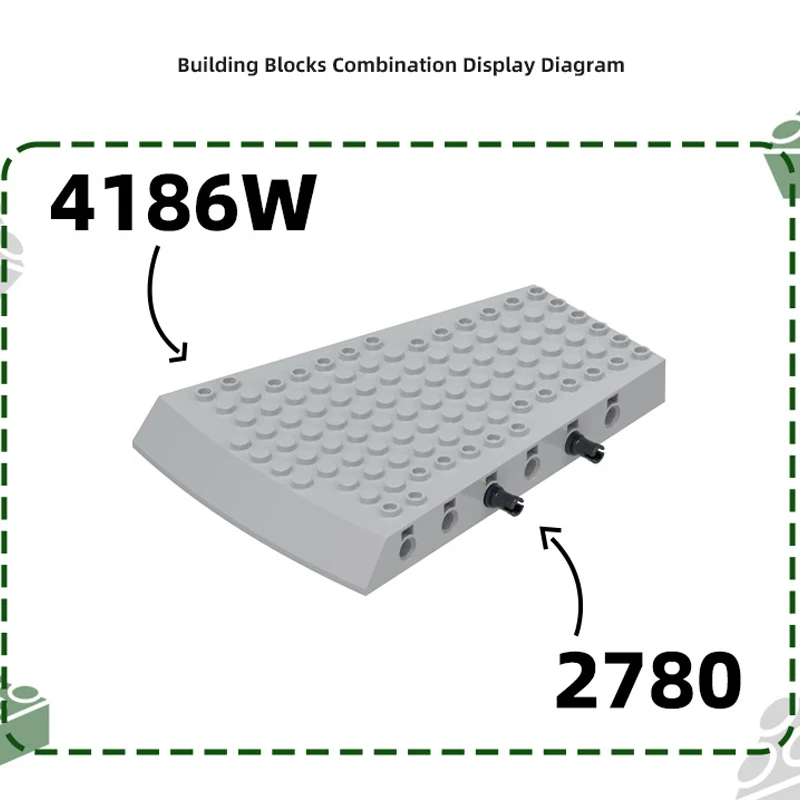 

MOC, 1 шт., 4186 Вт, специальные пластины, кирпичи в форме сектора, нижняя строчка, сменные строительные блоки, игрушки для взрослых и мальчиков, праздничные подарки