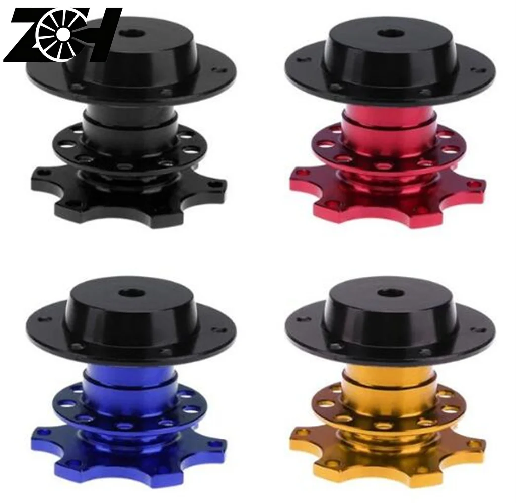 Universal Steering Wheel Snap Off Quick Release Hub Adapter Kit With 70mm Bolt Pattern For 6 hole Steering Wheel Hub