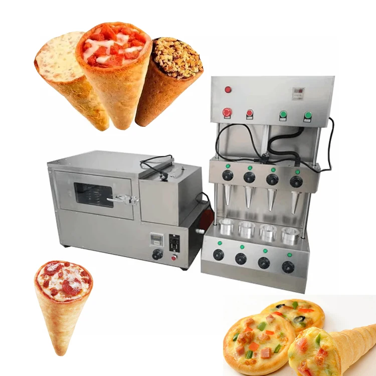 Factory Direct Commercial Philippine Snack Sweet Pizza Cone Display Shelf High Quality Pizza Cone Machine