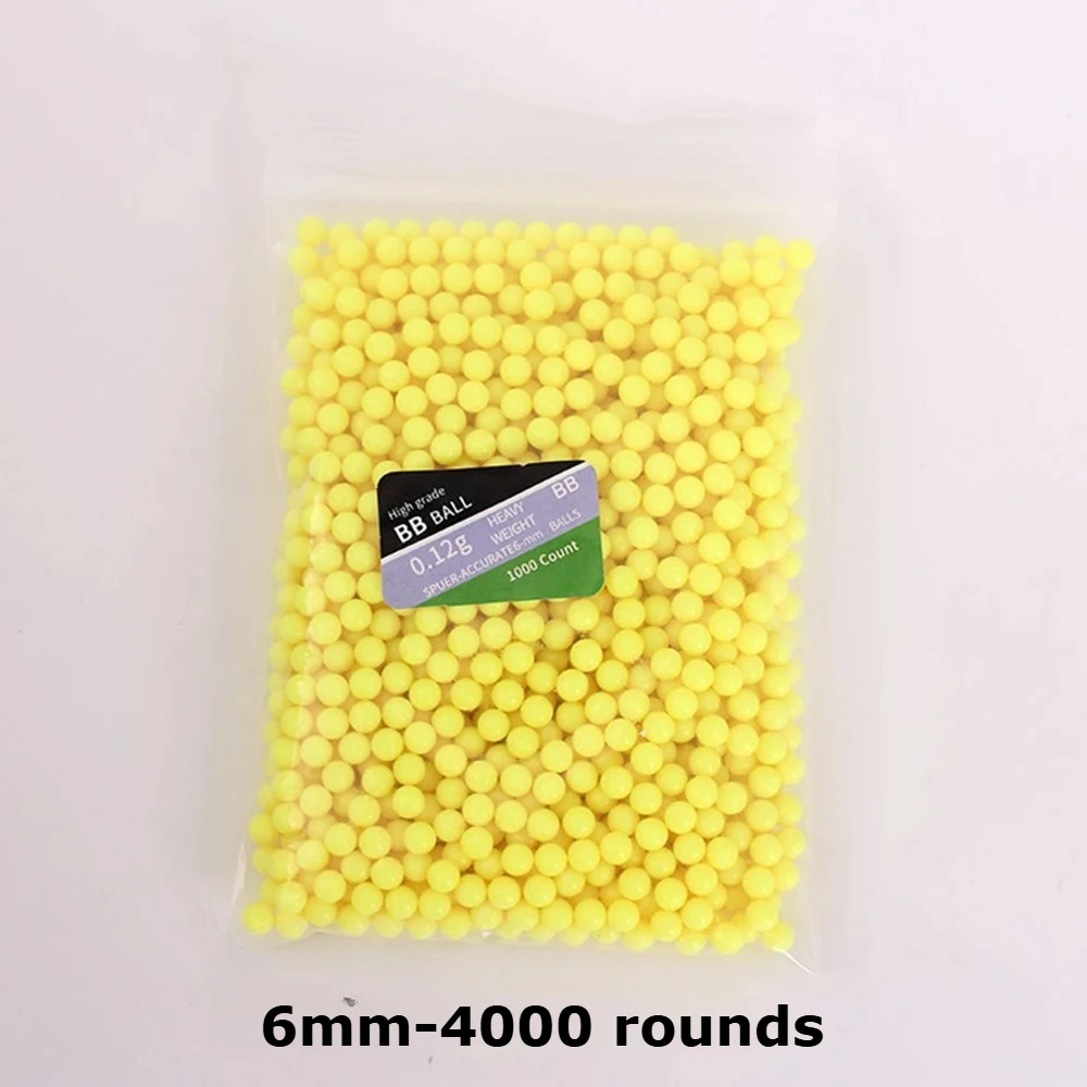 1000/10000 rondjes Airsoft BB's kogels 0,12g jacht schieten 6mm BB Strikeball geweer plastic ballen gele paintball