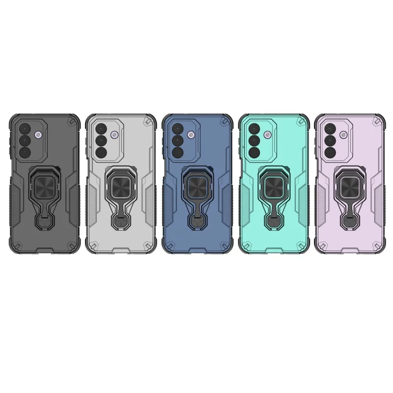 For Samsung A27 Case Cover Samsung Galaxy A27 Capas Luxury Stander Armor Shockproof Phone Bumper Back Magnetic Ring Holder Funda