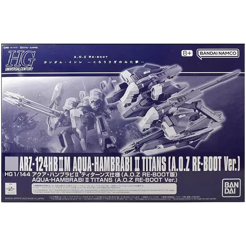 Bandai Gundam Model Kit HG Hi Zack AOZ RE Boot Barzam Zeon TR6