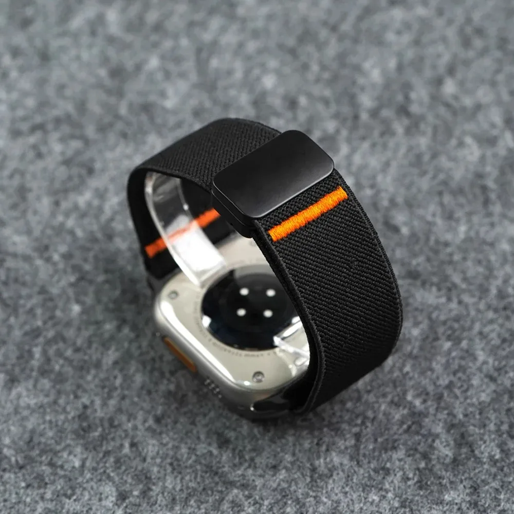 الأشرطة المغناطيسية لساعة أبل الترا 2 الفرقة 49 مللي متر 45 مللي متر 46 مللي متر 44 مللي متر 42 مللي متر النايلون الرياضة كوريا سوار 2026 سلسلة 10 9 8 7 6 5 SE