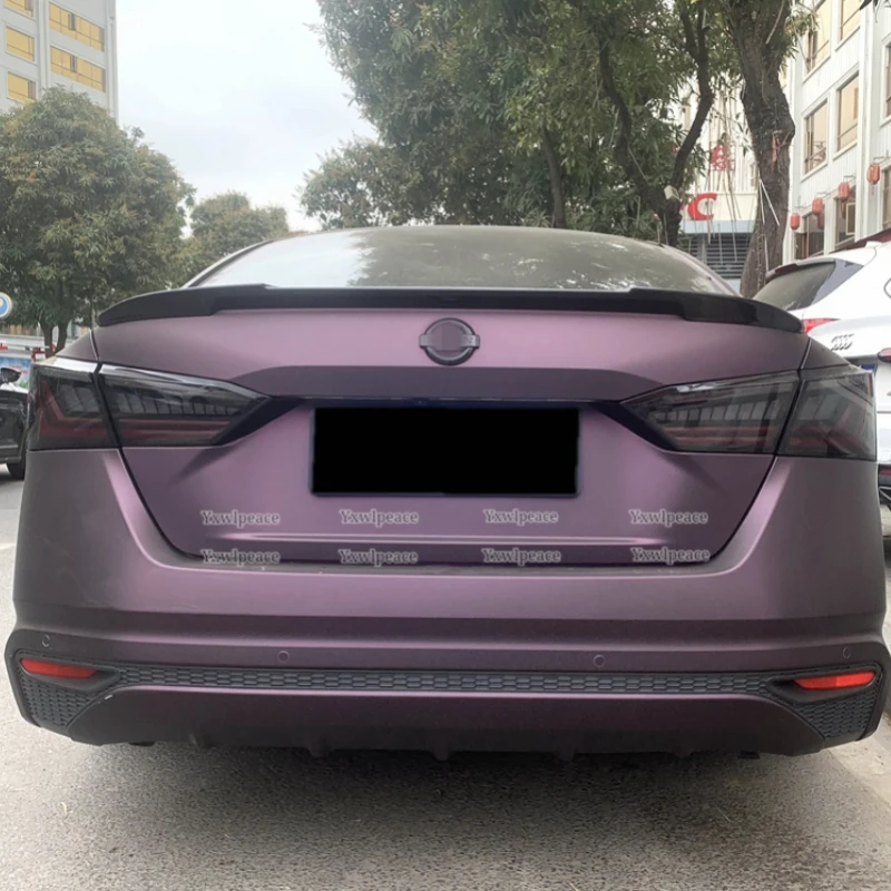 For Nissan Altima Teana Spoiler 2019 2020 2021 2022 ABS Plastic Unpainted Color Rear Trunk Lip Spoiler Wing Car Styling