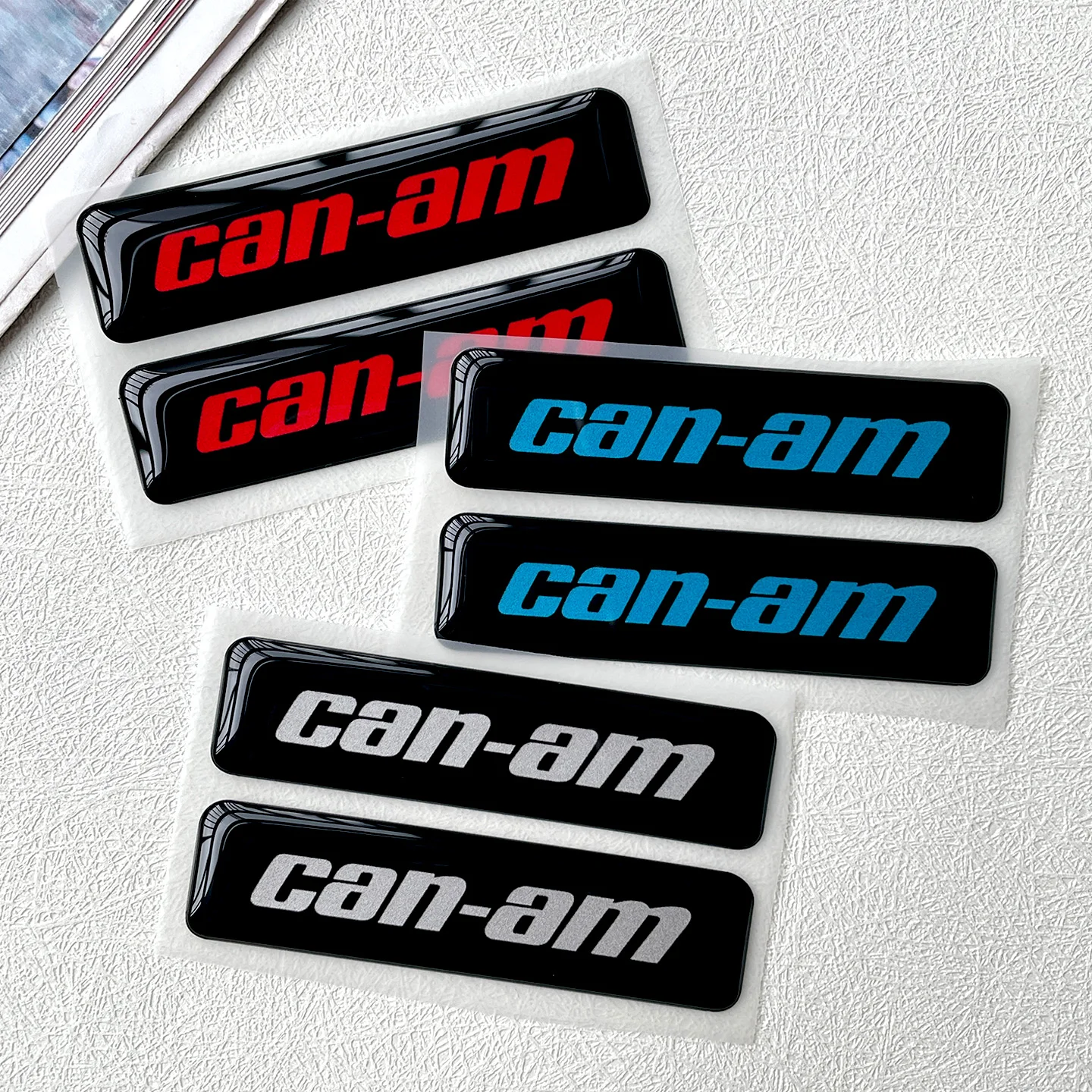 3D Gel Decal Epoxy Sticker Strips Warteproof Badges For BRP Can-Am Outlander Electric Spyder Ryker Canyon Commander Origin/Pulse view 4