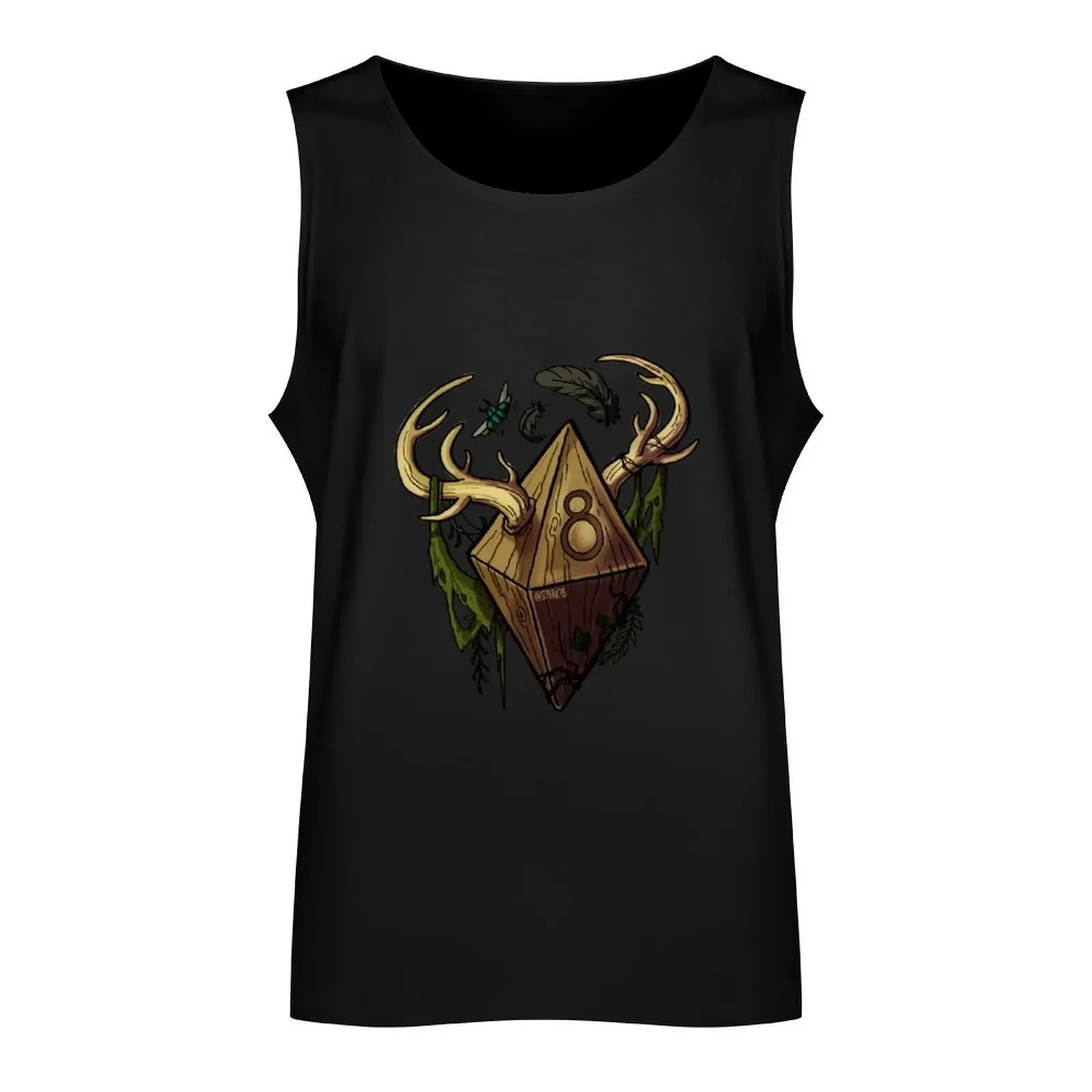 D&D Dice - Druid Tank Top sleeveless vests anime clothes Bodybuilding clothing man