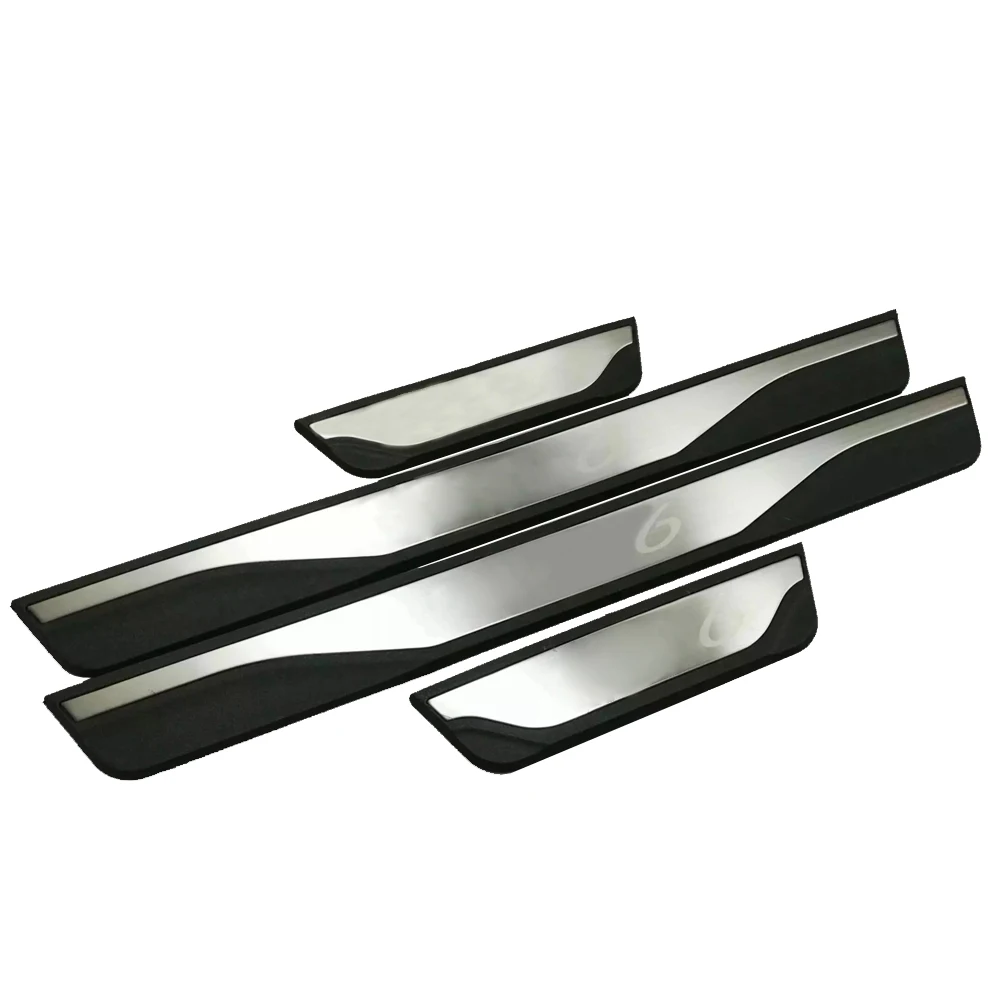 Car Accessories For Mazda 6 Door Sill Threshold Protector Trim Auto Parts Scuff Plate Pedal Styling Stickers 2016-2023