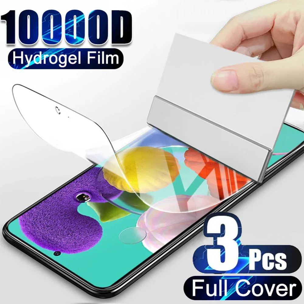 3Pcs Hydrogel Film Screen Protector Film for Samsung Galaxy A56 A55 A54 A53 A17 A27 A37 A57 A36 A26 A16 S26 S25 S24 Ultra