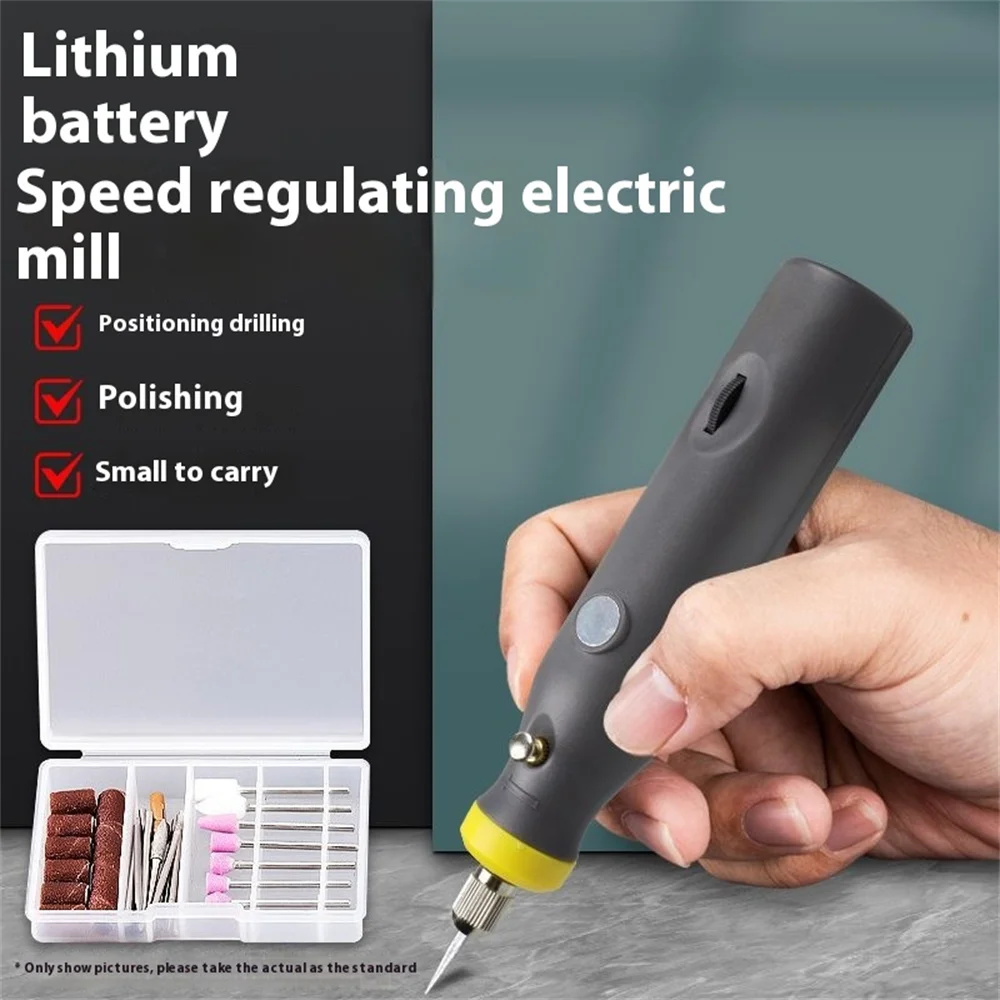 12V 35W Handheld Electric Grinder 3000-20000r/min Variable Speed for Drilling Engraving Polishing Cutting Multifunctional Tool