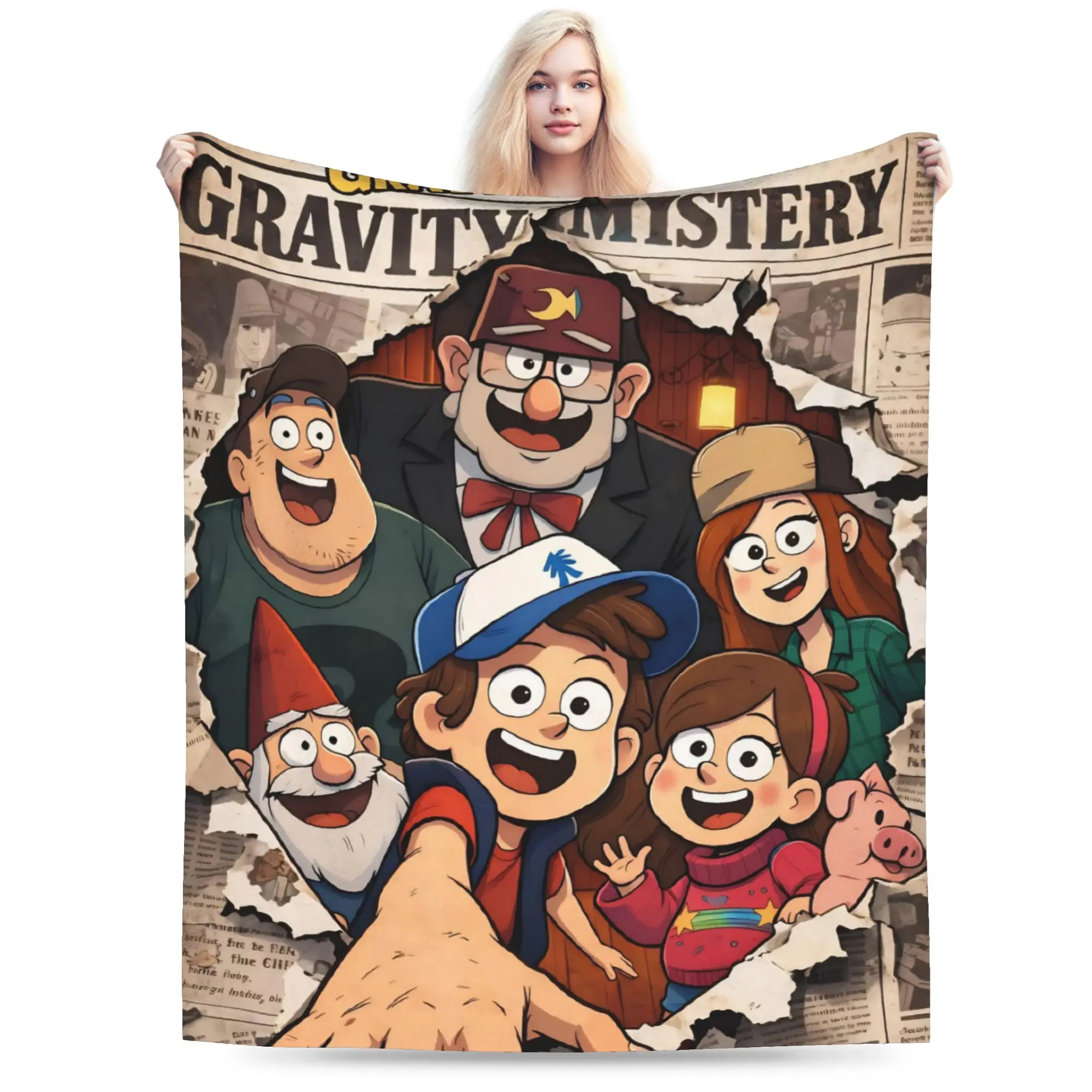 G-Gravity Falls Blanket Ultra Soft  Throw Blankets for Couch 50x60 Inch Multi-size Plush Thin Quilt