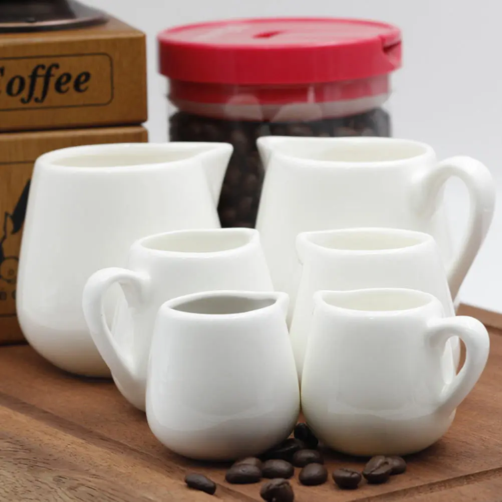 

3Pcs Milk Jugs Ceramic Honey Milk Jug Coffee Storage Cups Household Jam Storage Canisters Kitchen Tools Household Jam Jug