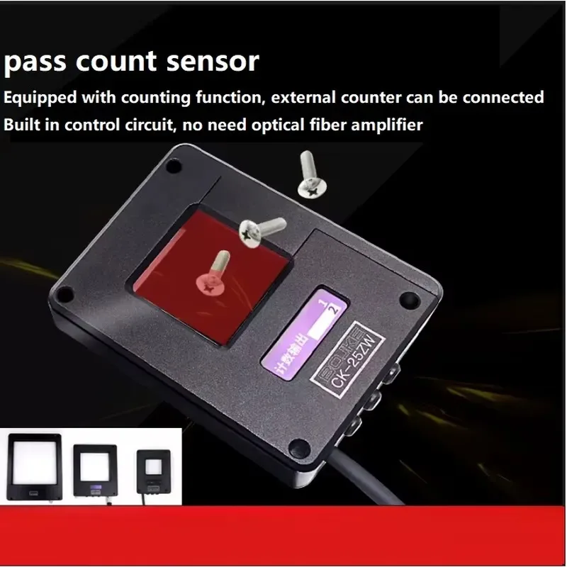 Hot Sale Through-Beam Universal Optical Passage Confirmation Sensor with General Recognition Sensor Head Window Fiber Optic