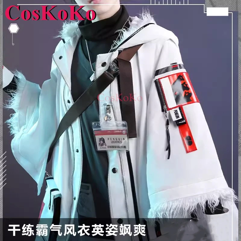 CosKoKo Texas Cosplay Game Arknights Costumen Winter Messenger Gorgeous Sweet Combat Uniform Halloween Party Role Play Clothing