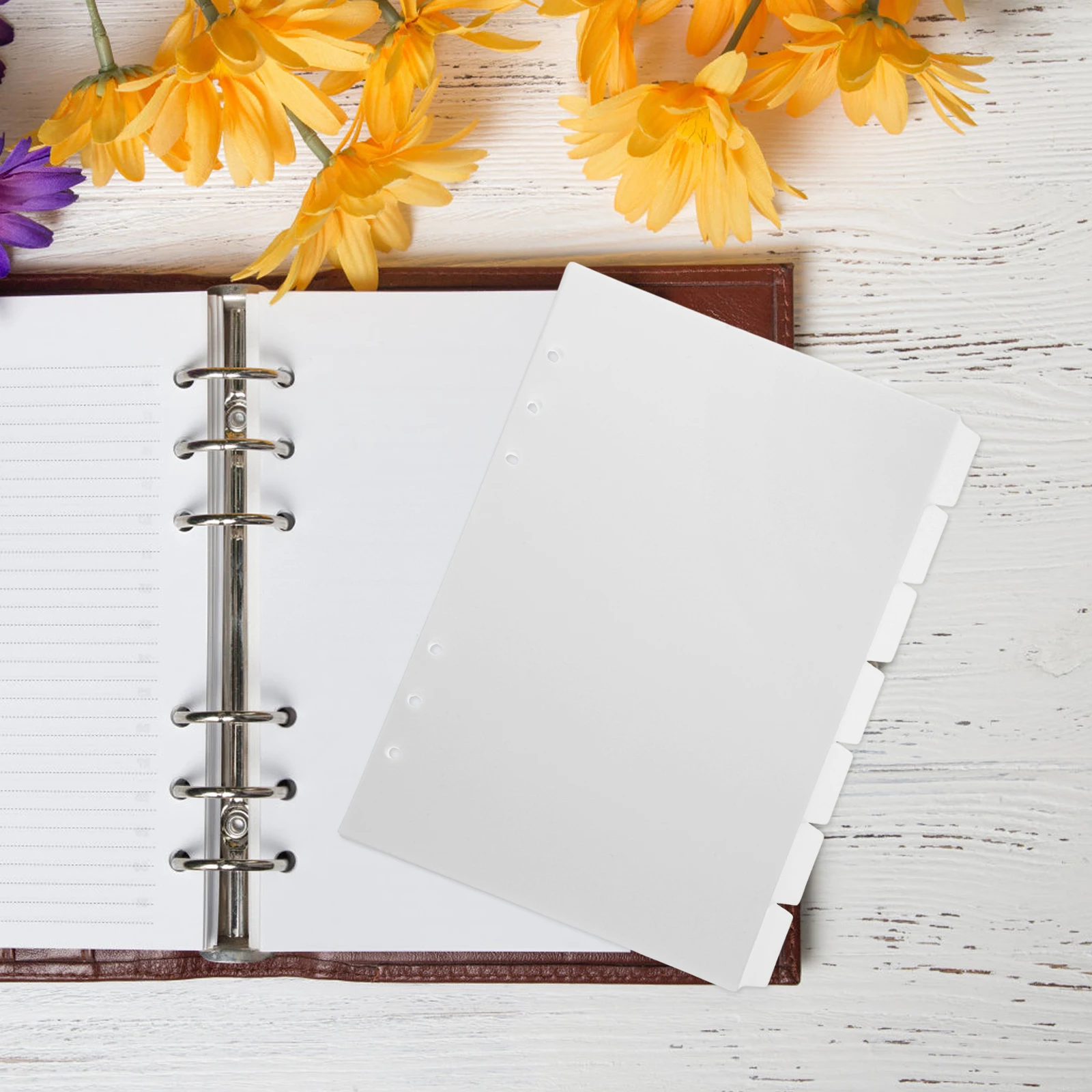 Plastic Binder Dividers Index Classified Labels For Notebook Journal Report Loose-Leaf Page Markers Divider Tabs Notepad