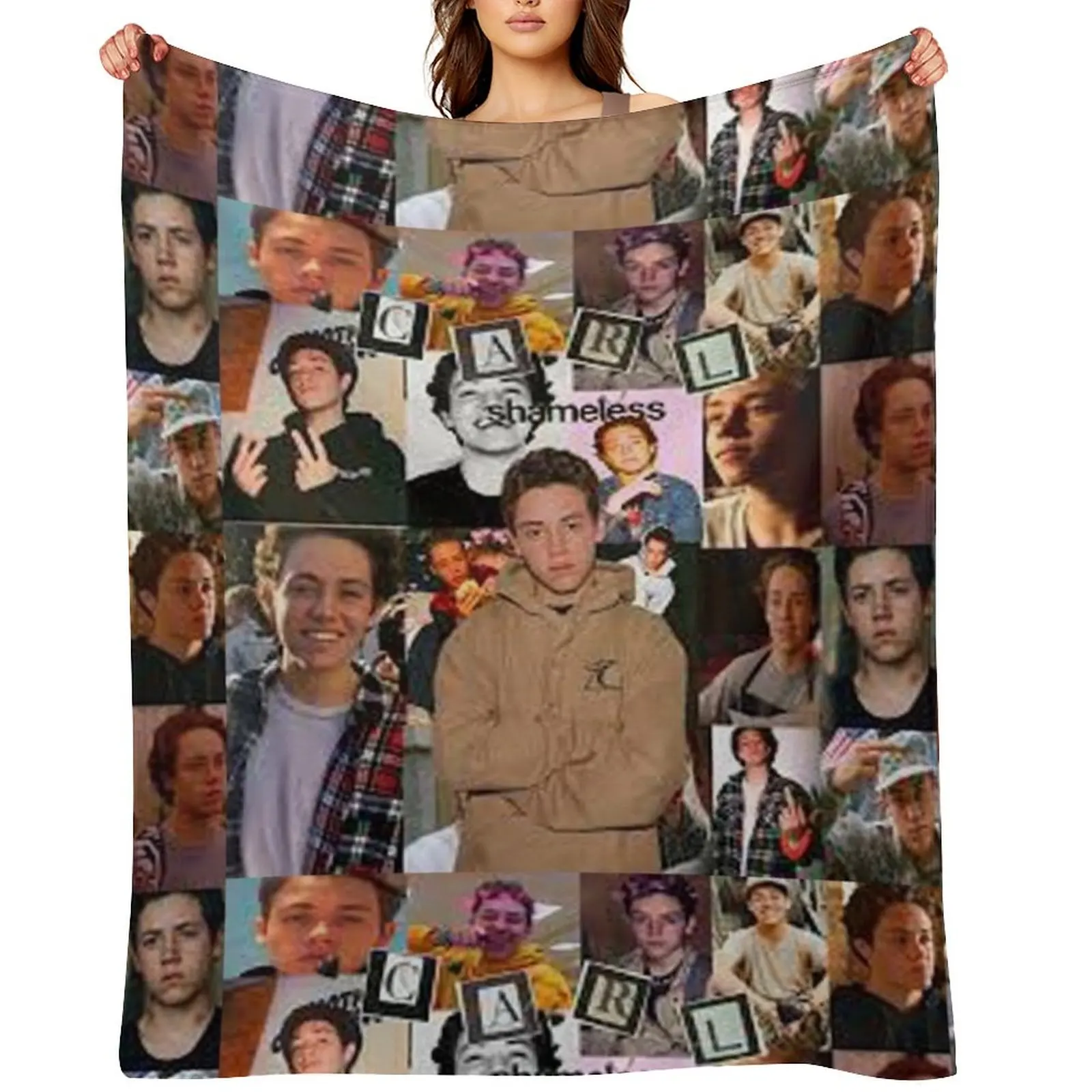 

Ethan cutkosky collage Throw Blanket Decorative Beds wednesday Tourist Soft Beds Blankets