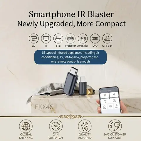 Universal Mini IR Remote Control Type-C Wireless Smart App Blaster Adapter For TV Air Conditioner Android iOS Cellphone