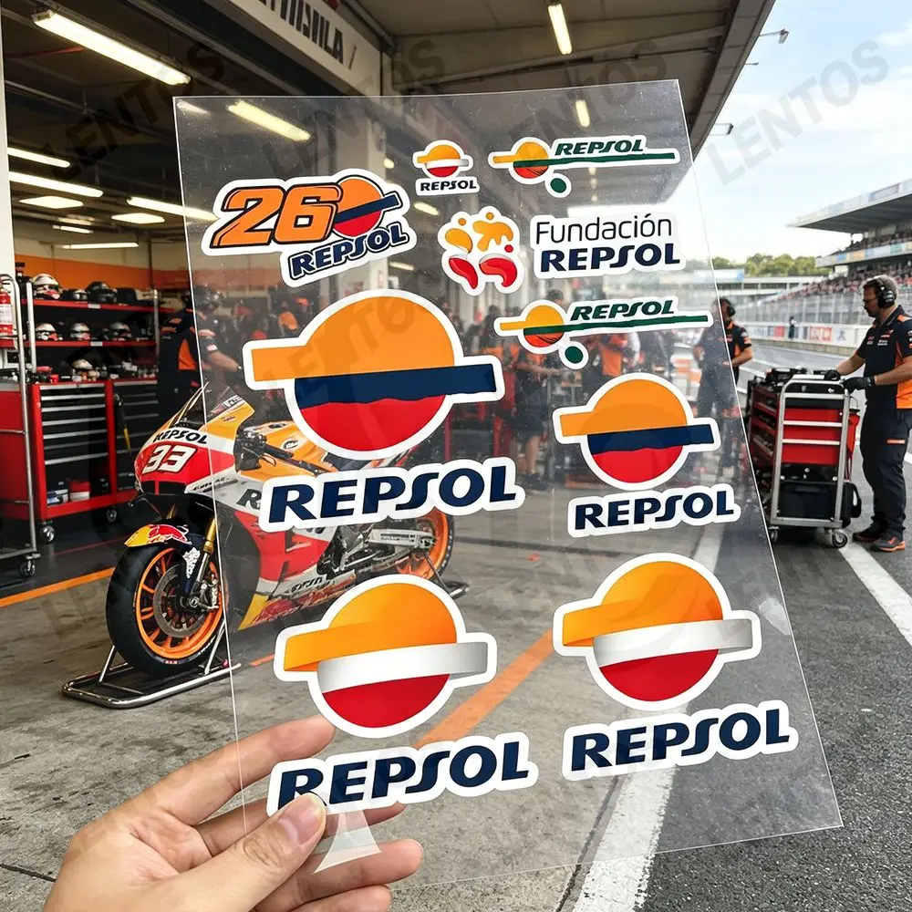 For repsol Reflective motorcycle stickers, 3M safety warning at night in the dark scooter helmets