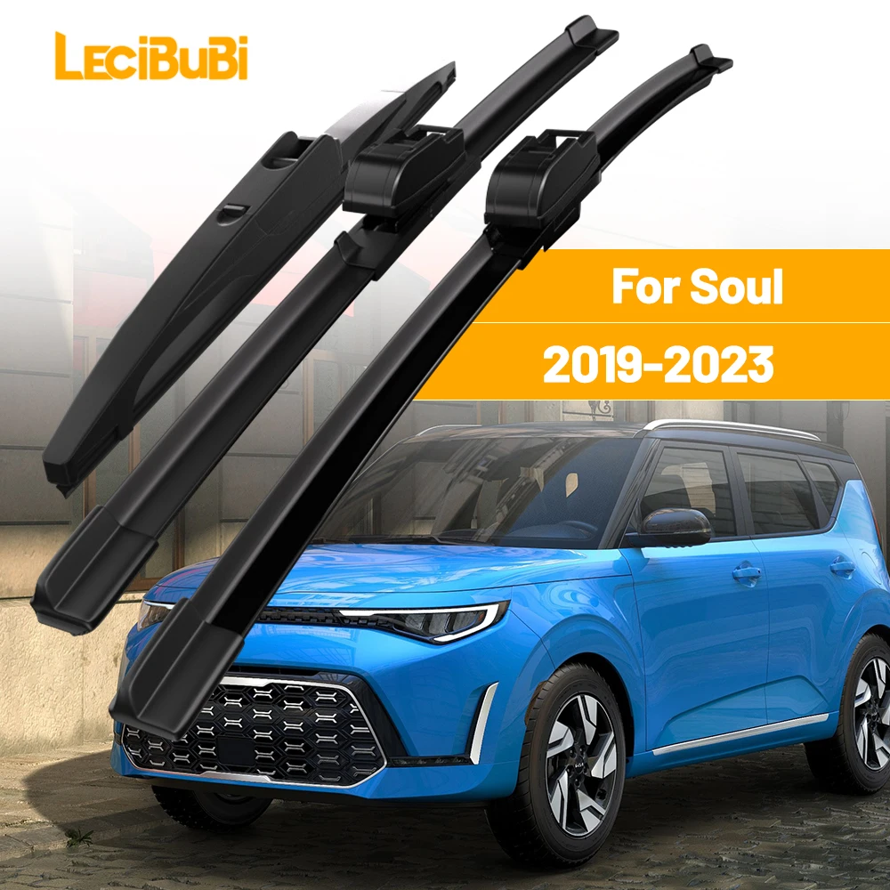 Für KIA Soul 2019-2023 1 Satz vorne und hinten Scheibenwischerblätter Scheibenwischer 2020 2021 2022 Zubehör